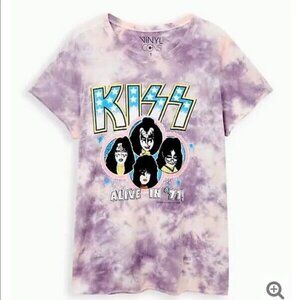 Torrid Vinyl Icons KISS Tie Dye Short Sleeve T-Shirt Plus Size 2X